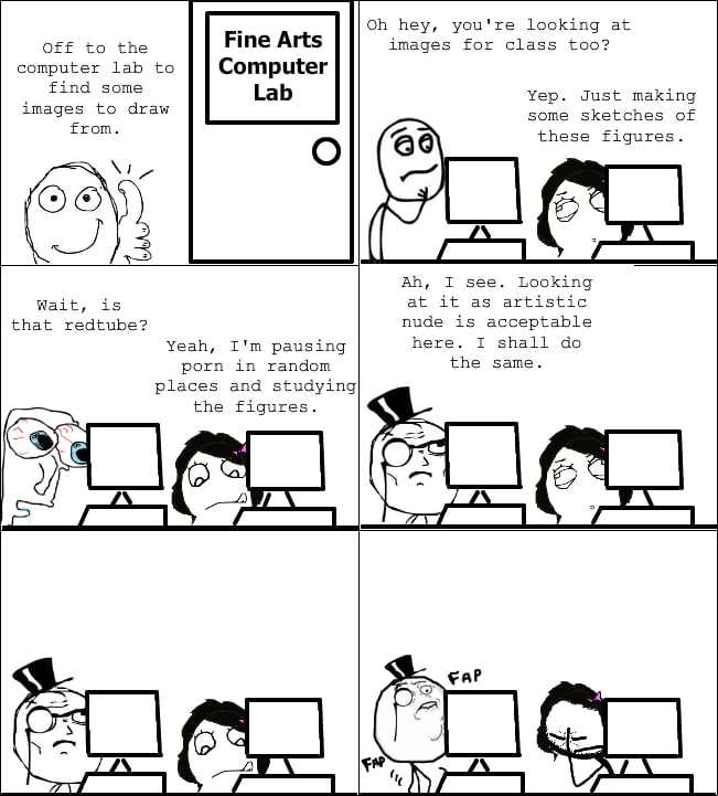 651x721 Adventures In The Fine Art Computer Lab - Computer Lab Sketch