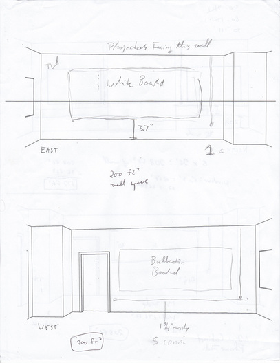 407x528 Computer Lab Project - Computer Lab Sketch