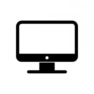 300x300 Sketch Tv Isolated On A White Background Monitor Vector - Computer Monitor Sketch