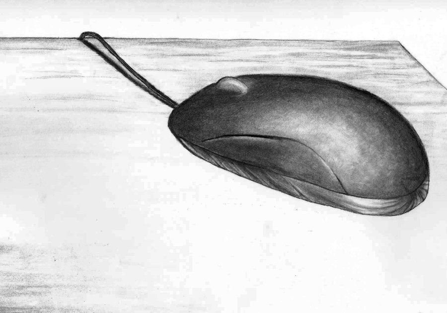 900x630 Mouse Sketch By Alley9 - Computer Mouse Sketch