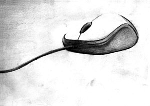 300x213 Computer Mouse Drawings Fine Art America - Computer Mouse Sketch