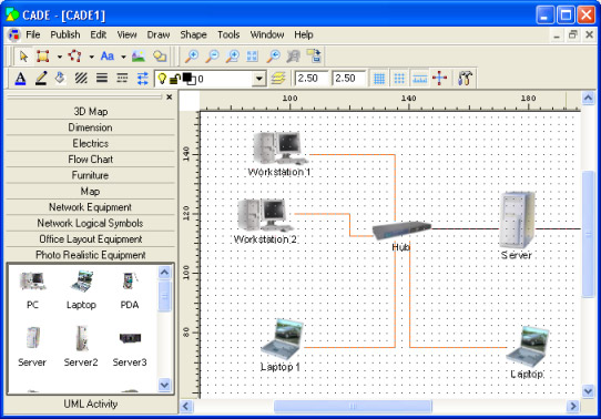 542x378 Top 10 Network Diagram, Topology Amp Mapping Software - Computer Network Sketch