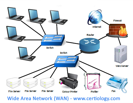 447x345 Types Of Networks - Computer Network Sketch