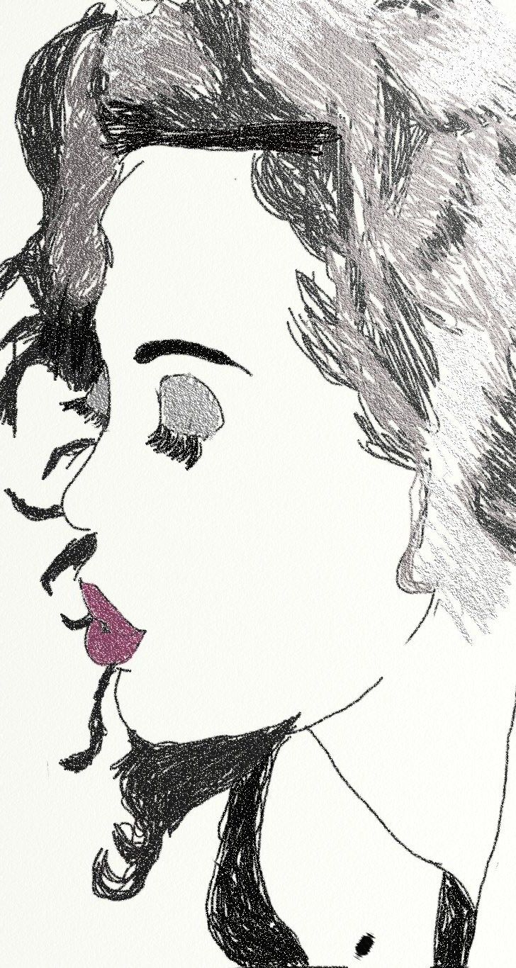 728x1366 Computer Drawn Using Drawing Tablet Pencil Drawings - Computer Pencil Sketch