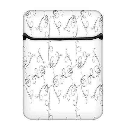 411x450 Snoogg Pencil Sketch 14 Inch Laptop Case Flip Sleeve Bag Computer - Computer Pencil Sketch