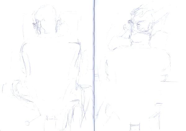 600x424 Drawing Of A Desk Sketch Of Student Working - Computer Pencil Sketch