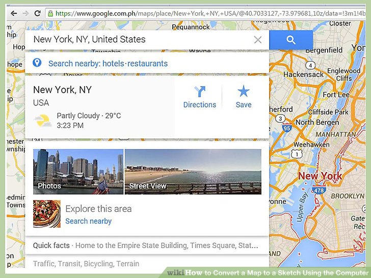 728x546 How To Convert A Map To A Sketch Using The Computer 7 Steps - Computer Sketch