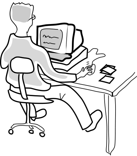 440x500 On Computer Rough Sketch - Computer Sketch