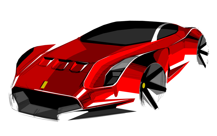 900x563 Ferrari Concept Car Sketches Photos And Wallpapers Cars - Concept Car Sketches