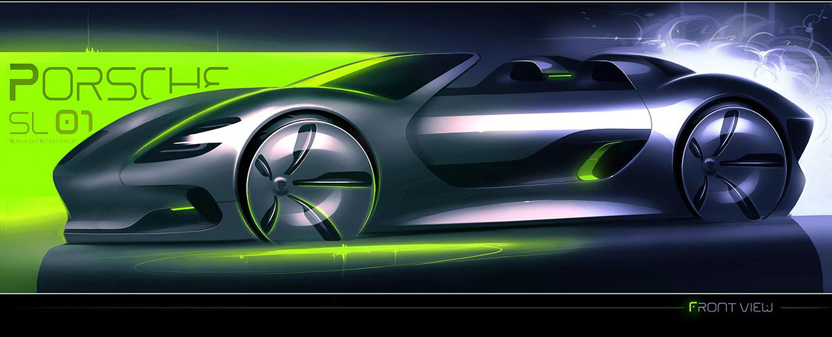 1200x487 Random Concept Car Sketches On Behance - Concept Car Sketches