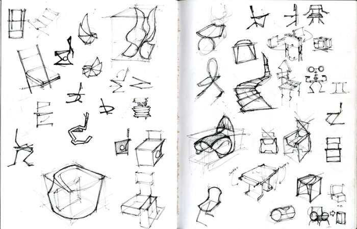 700x449 Chair Concept Sketches By Robert A. Patrick - Concept Sketches