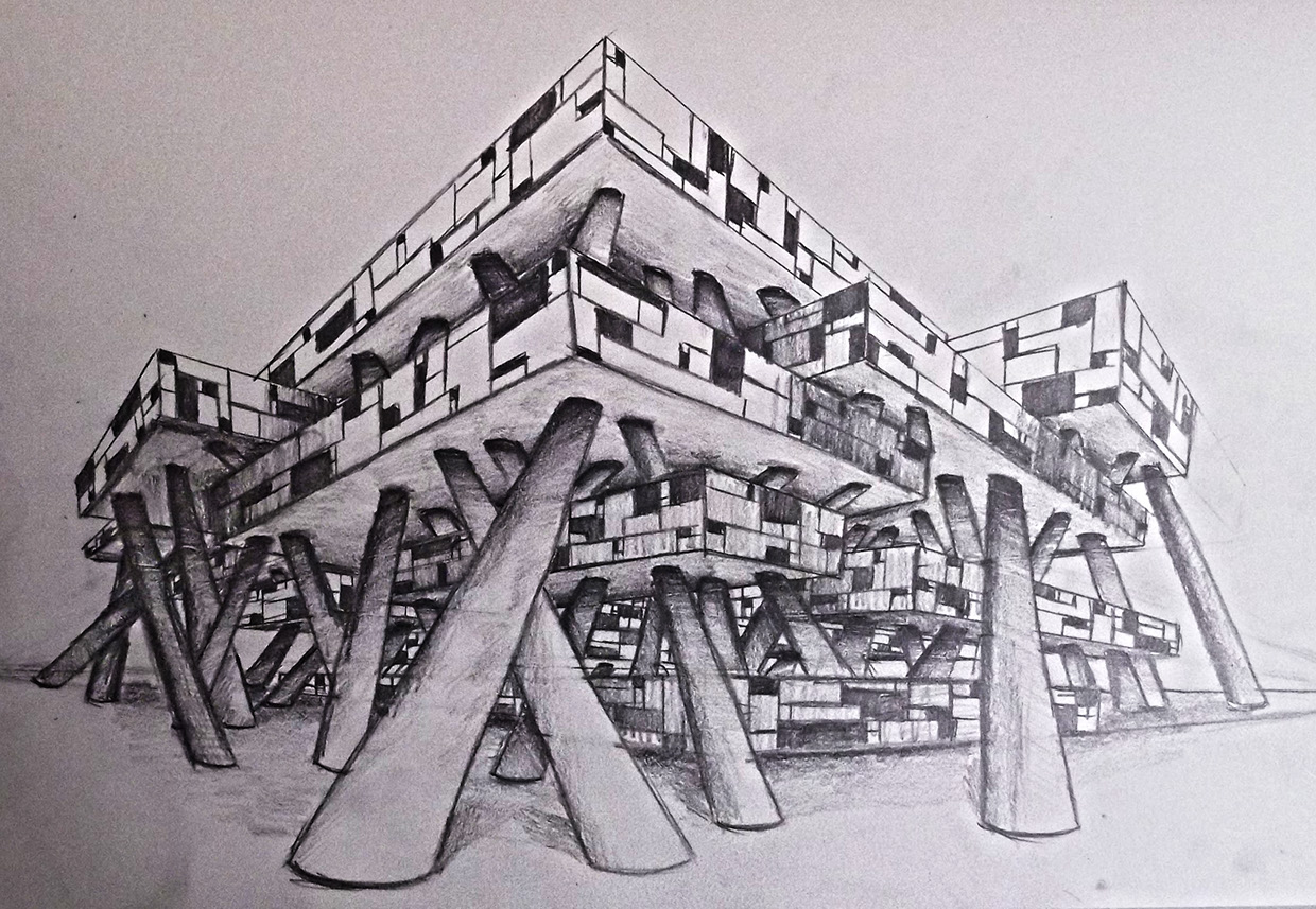 1240x857 Concept Drawing - Concepts In Architecture With Sketches