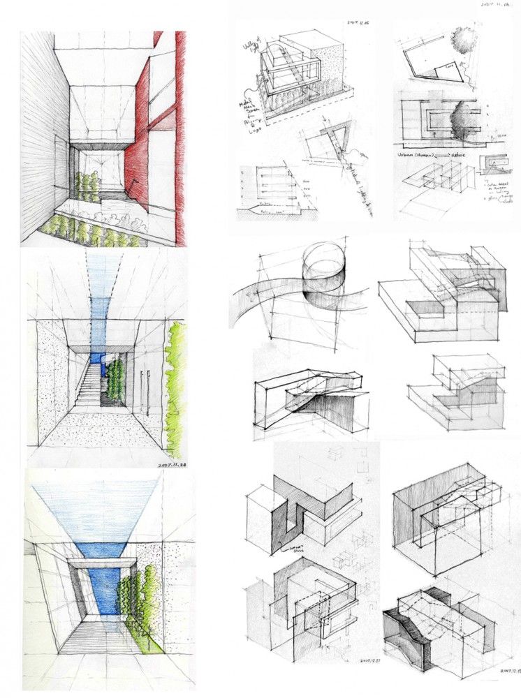 746x1000 M Hahn Design Sketches And Architecture - Concepts In Architecture With Sketches