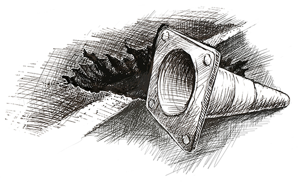 600x364 Road Cone Sketch On Behance - Cone Sketch