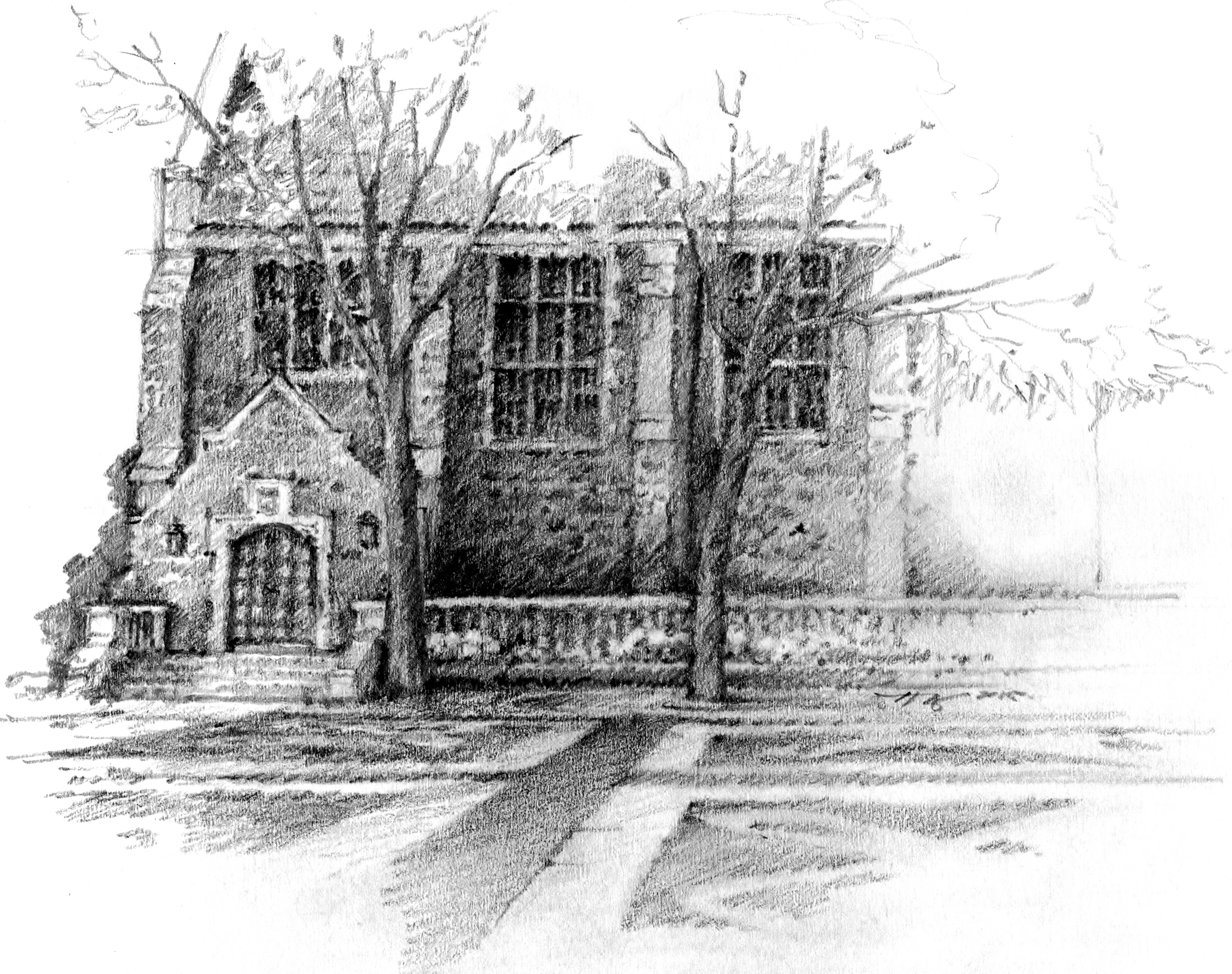 3140x2484 Illustration Conference Howard Rideout Architect Inc. - Conference Sketch