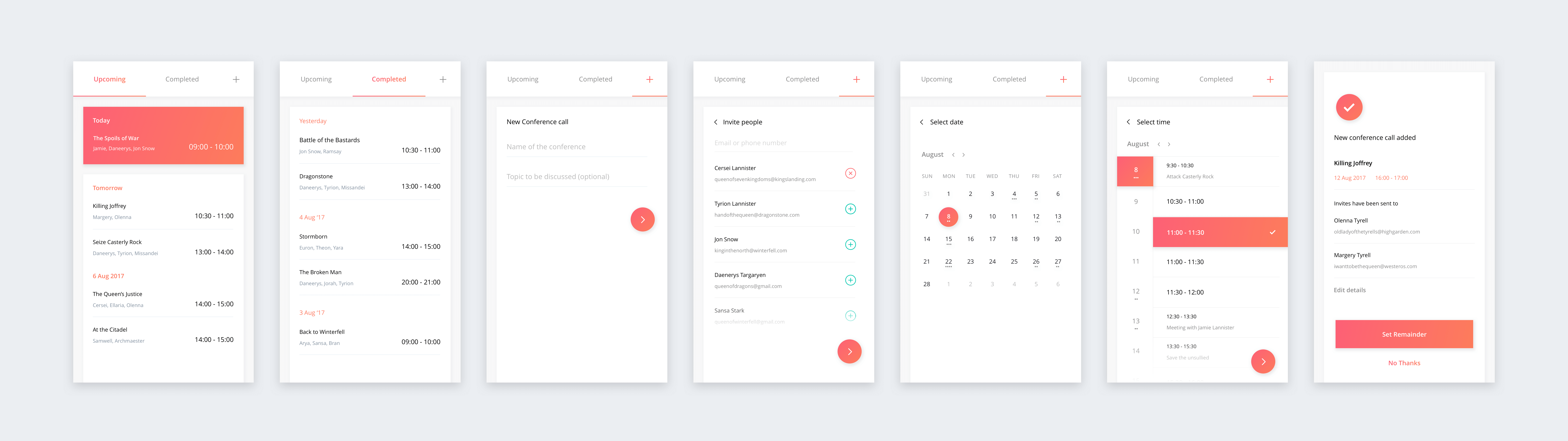 9678x2724 Conference App Ui Kit Sketch Pinspiry - Conference Sketch