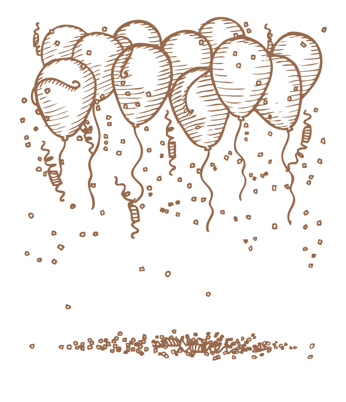 705x819 Drawing Sketch Party Confetti Ink - Confetti Sketch