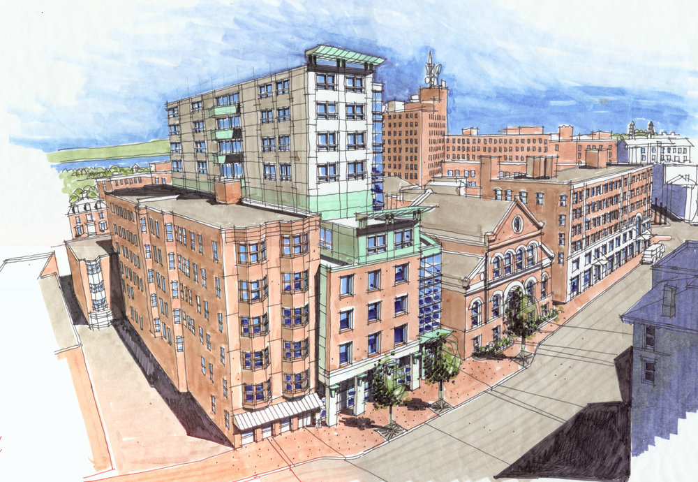 1000x690 Sketchbook Pdt Architects - Congress Sketch