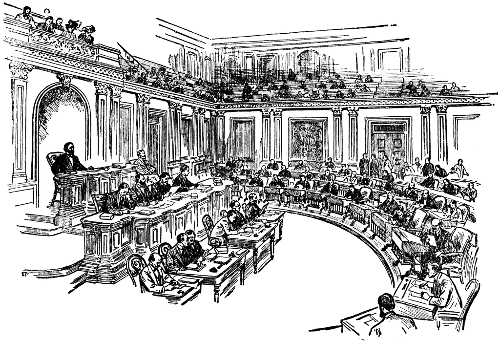 1024x700 Congress Clipart Easy Cute Borders, Vectors, Animated, Black And - Congress Sketch