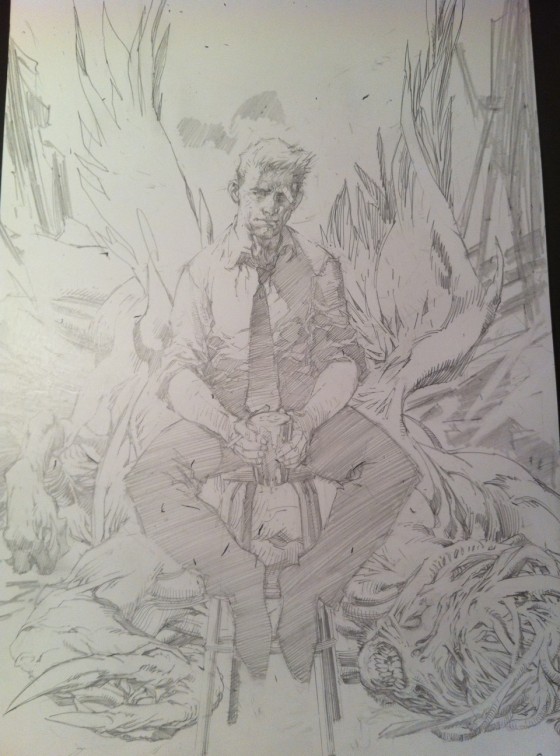 560x756 Jim Lee Goes Hellblazer With Constantine Sketch! Omega Level - Constantine Sketch