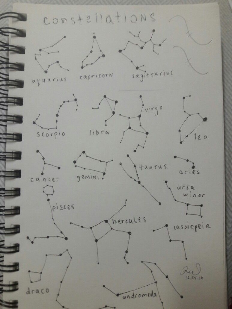 774x1032 Ink Constellation Sketches Space Friends Sketches - Constellation Sketch