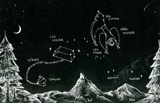 525x337 Signs Of Heaven Blog Archive The Flower Of Heaven Constellation - Constellation Sketch