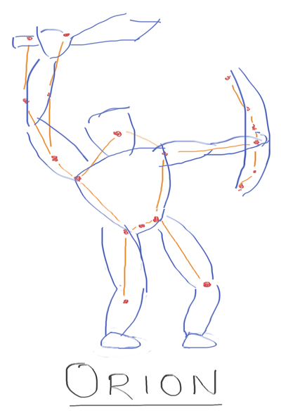 400x594 Sketch The Constellation Orion - Constellation Sketch