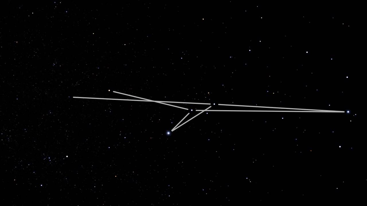 1280x720 The Orion Constellation In 3d - Constellation Sketch