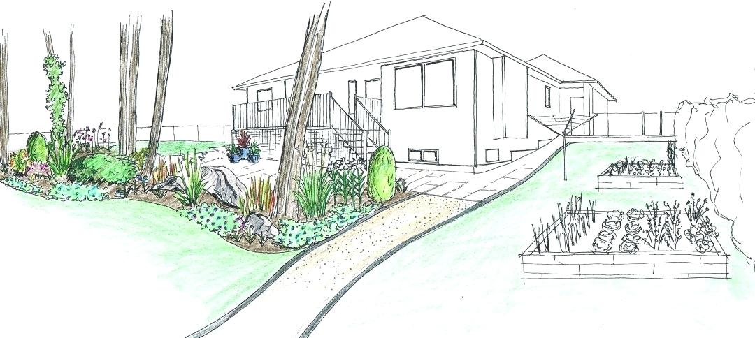 1080x484 Marvelous Construction And Design Manual Drawing For Landscape - Construction Site Sketch