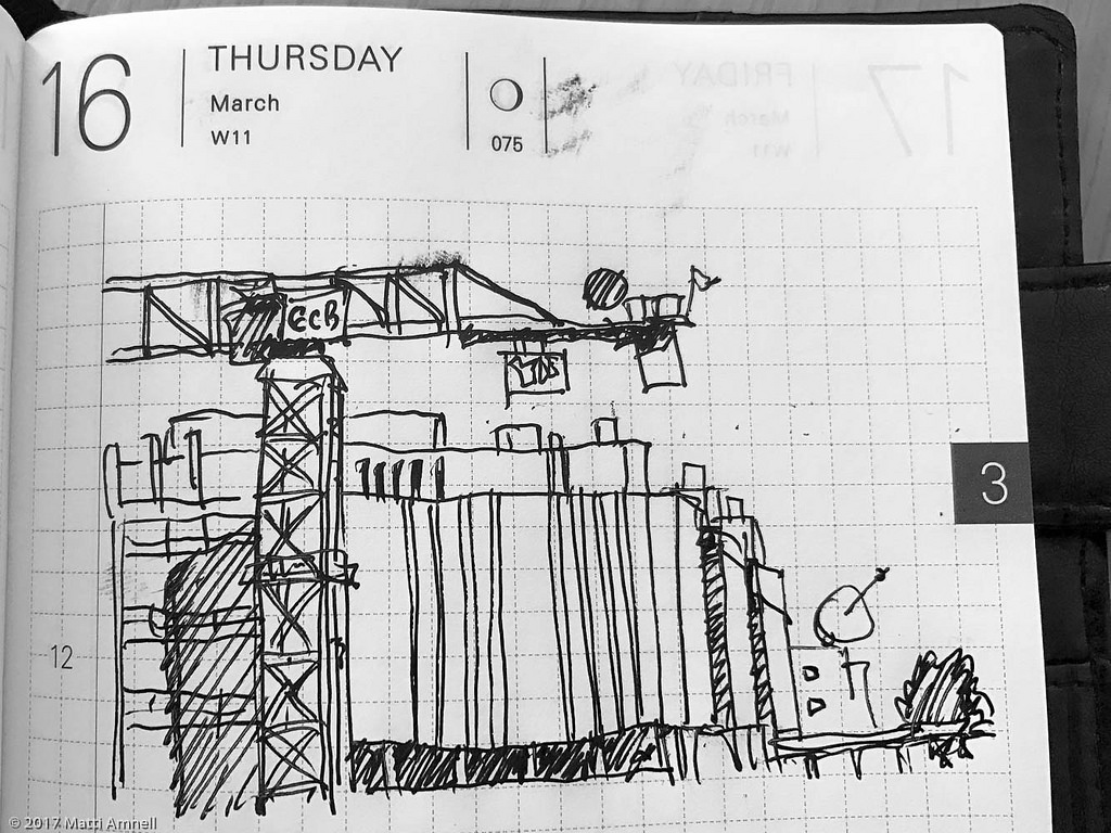 1024x768 Pasila Construction Site Mille Croquis - Construction Site Sketch