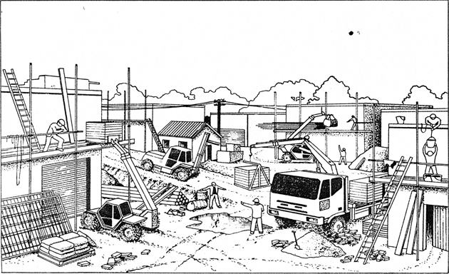 630x384 Spot The Hazards - Construction Site Sketch