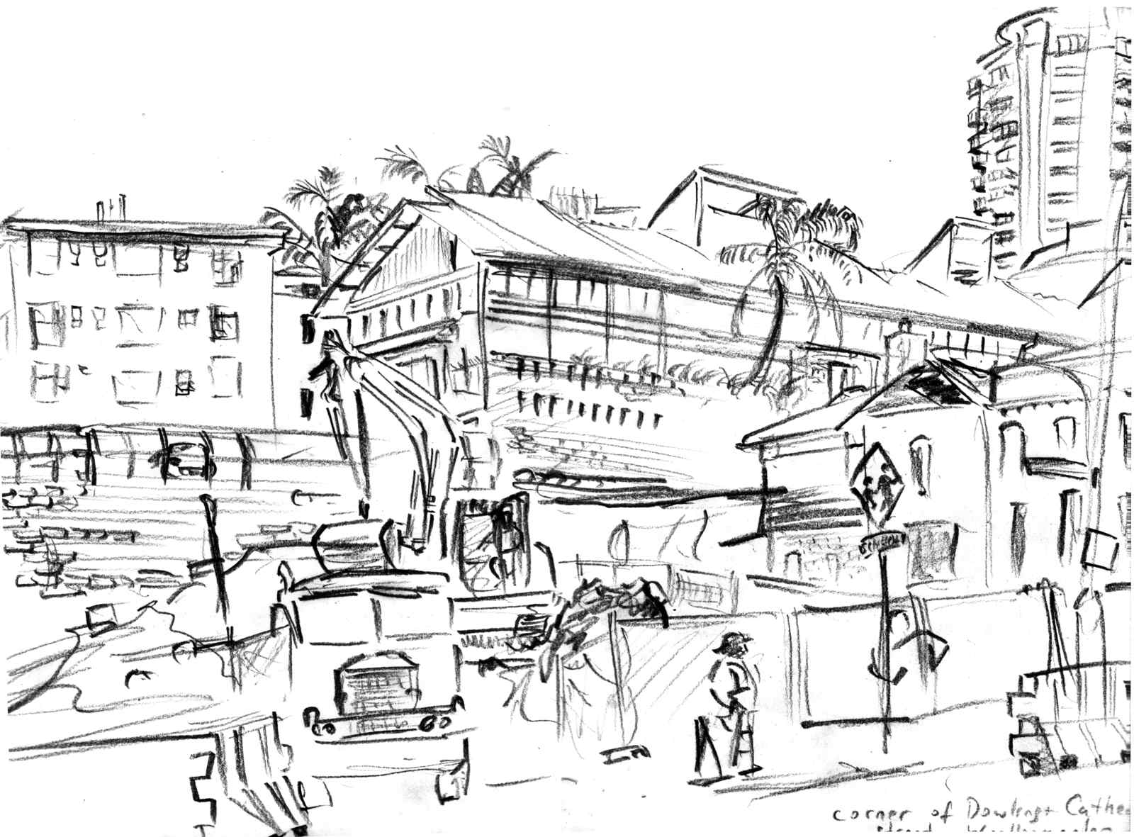 1600x1181 All In The Name Of Liberty Woolloomooloo Construction Site - Construction Site Sketch