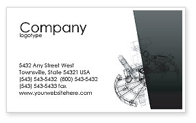 286x179 Construction Sketch Business Card Template, Layout. Download - Construction Sketch