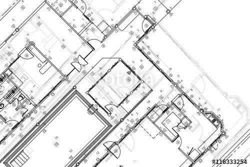 500x334 Architectural Background, Architectural Plan, Construction Drawing - Construction Sketch