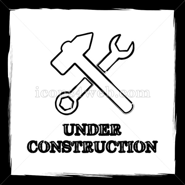 600x600 Under Construction Sketch Icon. - Construction Sketch