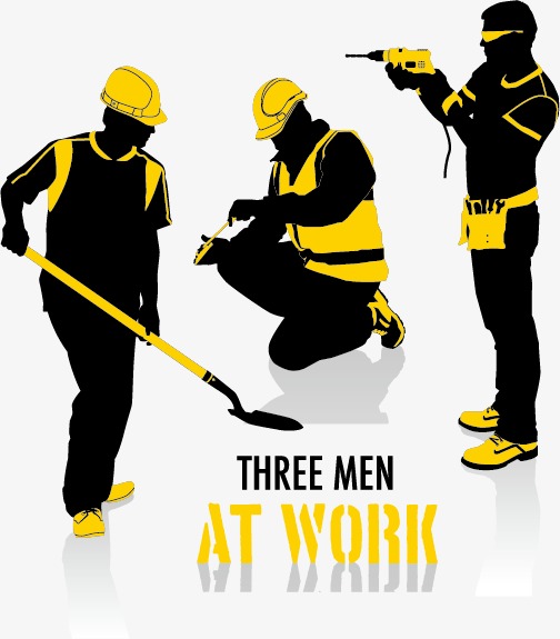 504x575 Creative Construction Workers, Construction Vector, Worker, Sketch - Construction Worker Sketch