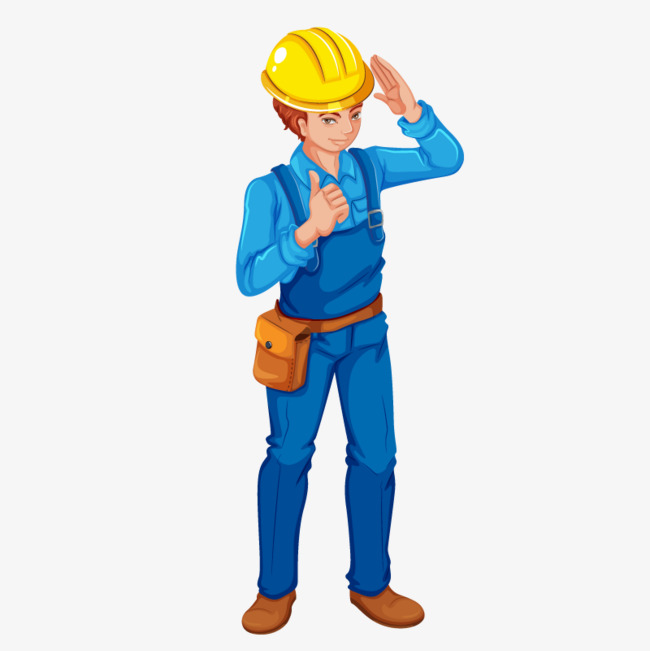 650x651 Worker Sketch, Yellow, Blue, Safety Hat Png Image And Clipart For - Construction Worker Sketch