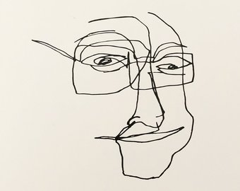 340x270 Contour Drawing Etsy - Contour Sketch