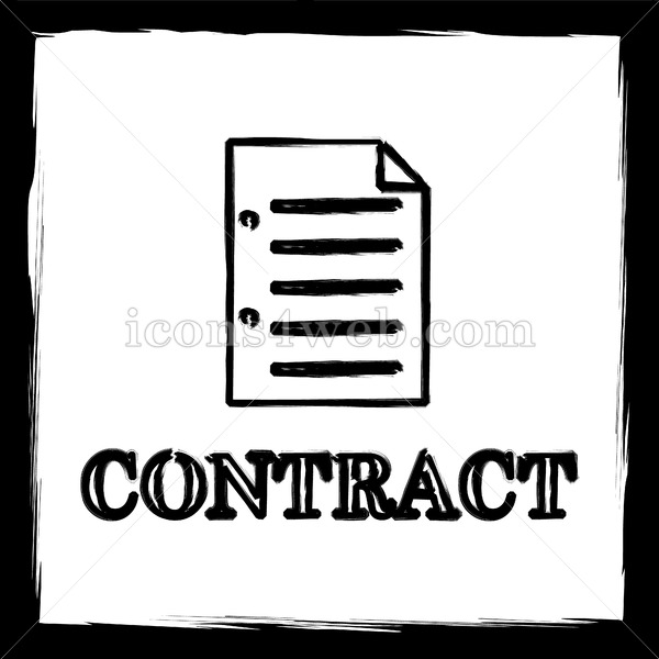 600x600 Contract Sketch Icon. - Contract Sketch