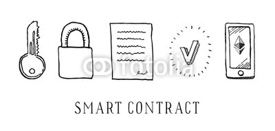 400x190 Hand Drawn Vector Sketch Cartoon Doodle Illustration - Contract Sketch