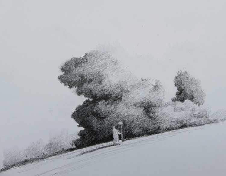 750x584 One Man Protest - Contrast Sketch