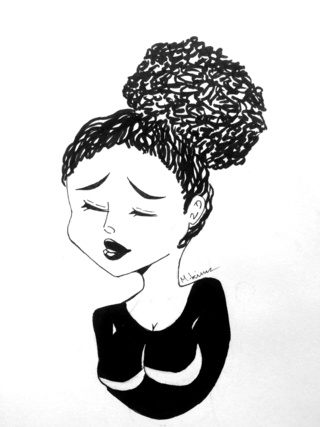 320x427 Contrast Drawings On Paigeeworld. Pictures Of Contrast - Contrast Sketch