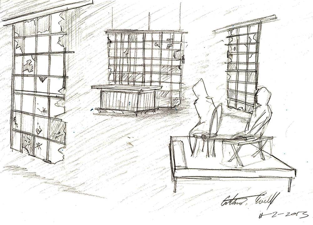 1000x717 What This World Feels Like A Conversation With Scenic Designer - Conversation Sketch