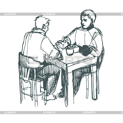 400x400 Conversation Stock Photos And Vektor Eps Clipart Cliparto - Conversation Sketch
