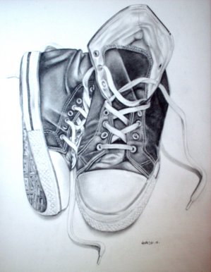 Converse Shoe Sketch at PaintingValley.com | Explore collection of ...