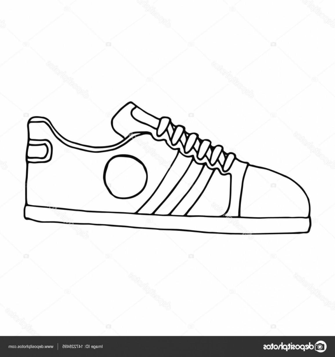1155x1228 Stock Illustration Sketch Of Sport Shoes Sneakers Shopatcloth - Converse Sketch
