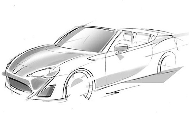 625x380 Toyota 86 Convertible - Convertible Car Sketch
