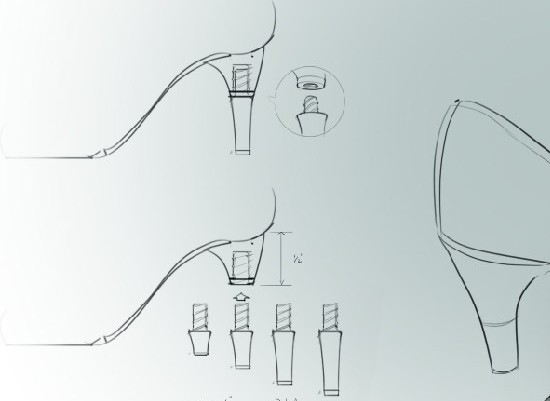 550x401 Prototyping Convertible Heels (12) Old D2n Blog - Convertible Sketch