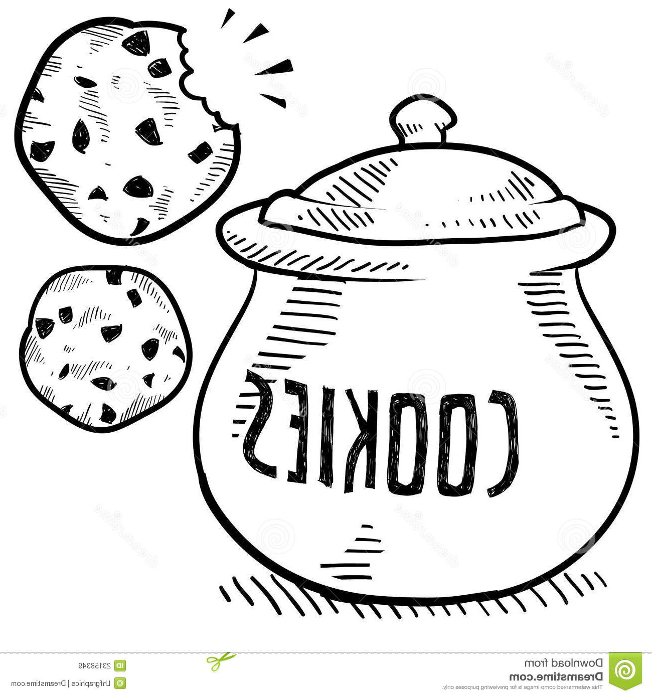 1300x1390 Cookie Jar Clip Art Free Collection Download And Share Cookie - Cookie Jar Sketch