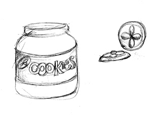 300x234 2d Drawings - Cookie Jar Sketch